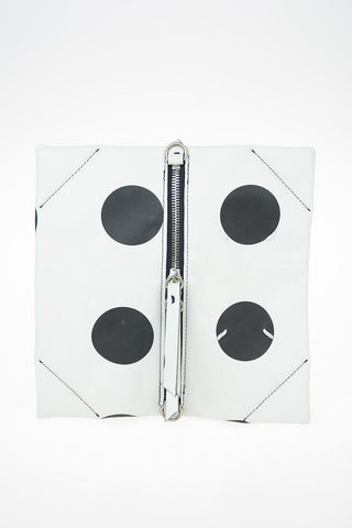 MM11 Leather Pochette with Polka Dots