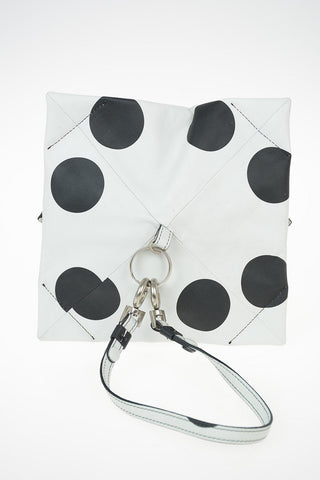 MM11 Leather Pochette with Polka Dots