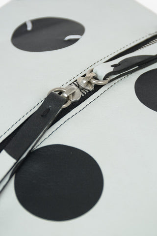 MM11 Leather Pochette with Polka Dots