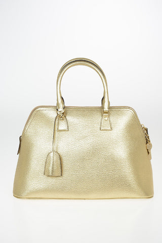 MM11 Borsa a Mano in Pelle Lamè