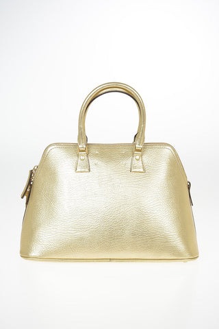 MM11 Borsa a Mano in Pelle Lamè