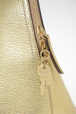 MM11 Borsa a Mano in Pelle Lamè