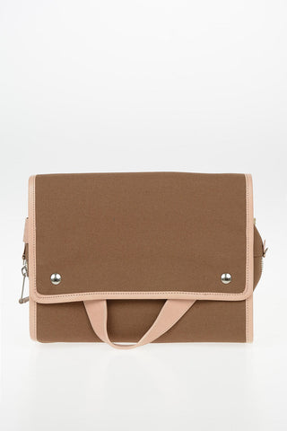MM11 Fabric Pochette with Leather Insert