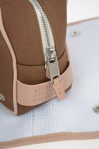 MM11 Fabric Pochette with Leather Insert