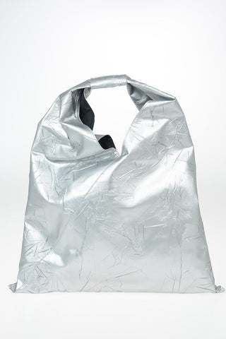 MM6 Metallic Faux Leather Handbag