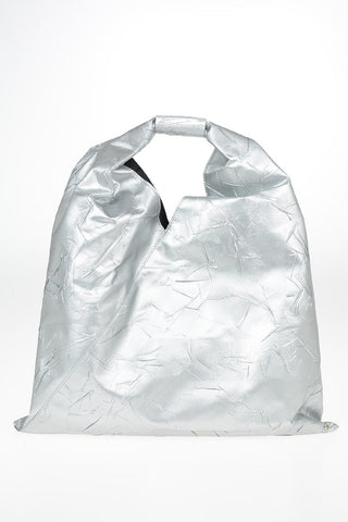 MM6 Metallic Faux Leather Handbag