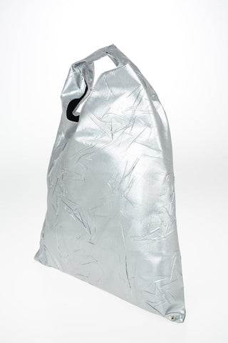 MM6 Metallic Faux Leather Handbag