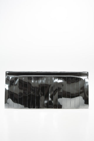 MM6 Metallic Faux Leather Clutch