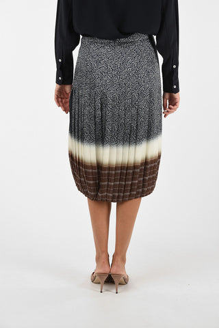 Printed Pleated Skirt