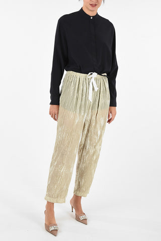 MY PANTS High-Rise Relaxed Fit Pants with glittery Polka Dots