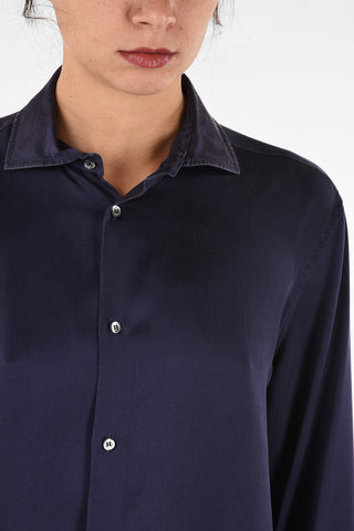 Silk BOBBY Shirt With French Collar