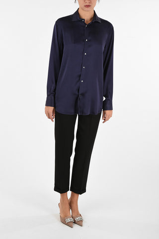 Silk BOBBY Shirt With French Collar