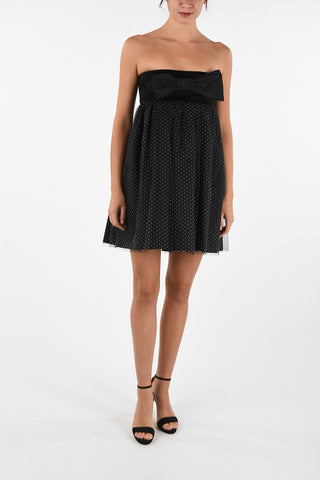 Mini Bubble Dress With Bow