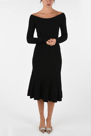 Cable Knit Midi Dress