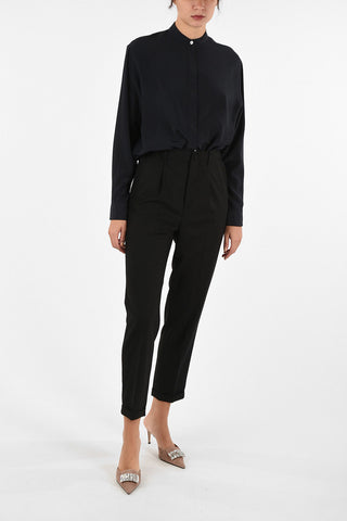 Single Pleat High Waist Pants