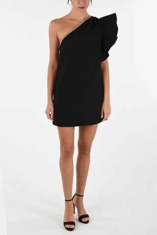  Mini Vestito Monospalla con Ruches