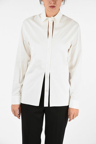 Camicia Destrutturata con Collo Francese