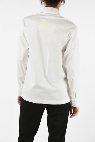 Camicia Destrutturata con Collo Francese
