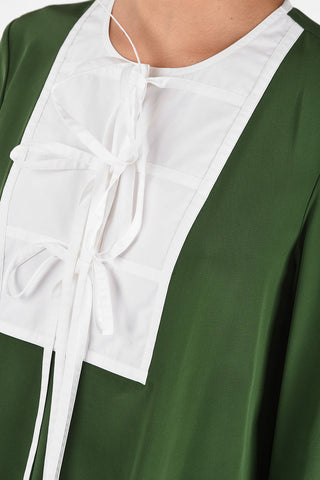  Silk Pin Tuck Blouse 