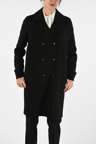 Cappotto Doppio Petto in Lana e Cashmere