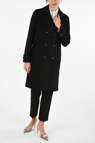 Cappotto Doppio Petto in Lana e Cashmere