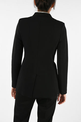 Center Vent Collarless Blazer