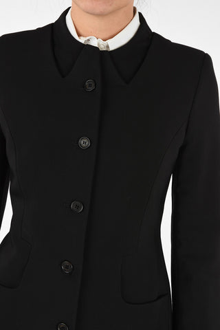 Center Vent Collarless Blazer
