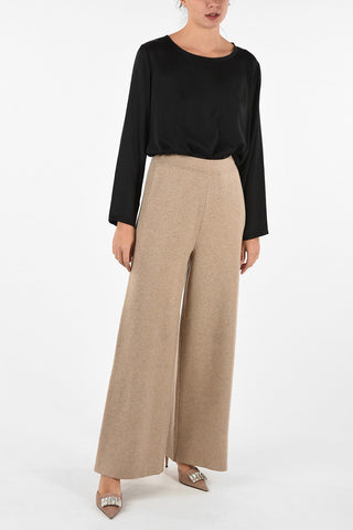 Wool and Cashmere Palazzo Pants