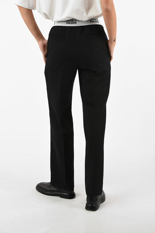 Virgin Wool DROIT Joggers with Monogram Elastic Waist Band