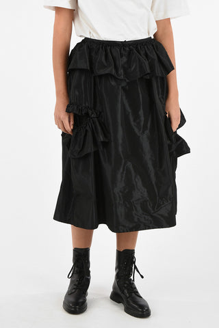 knee lenght layered skirt