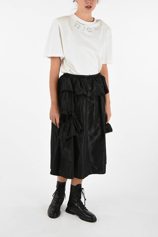 knee lenght layered skirt