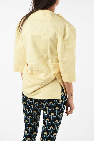 Flax Blend Top with 3/4 Sleeve