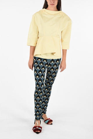 Flax Blend Top with 3/4 Sleeve