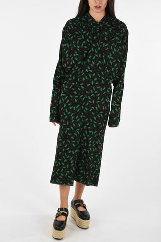 Print Long Sleeve Dress