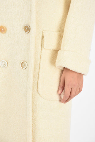 Cappotto Doppiopetto in Lana bouclé
