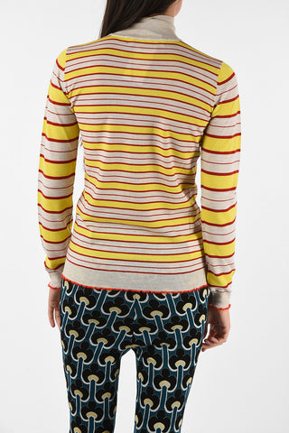 crewneck striped sweater
