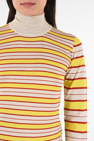 crewneck striped sweater