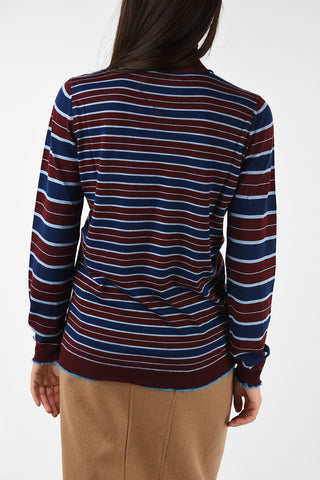 Striped Turtleneck Sweater