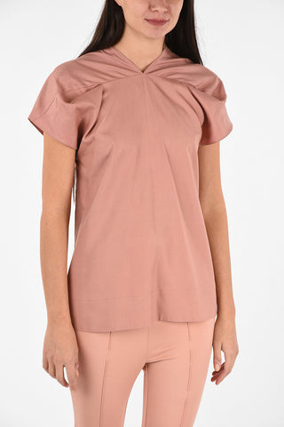 Silk Top with Bow Back