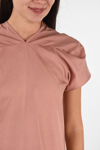 Silk Top with Bow Back