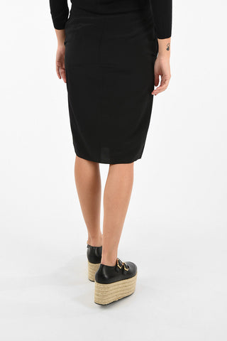 split-front hem Skirt