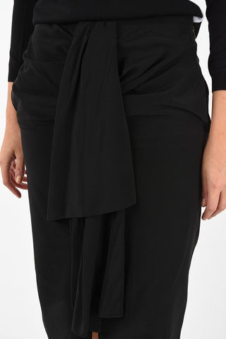split-front hem Skirt