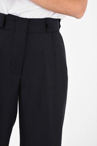 Virgin Wool Wide Leg Pant