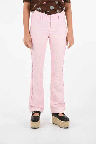 Mid-Rise Waist Boot Cut Pants