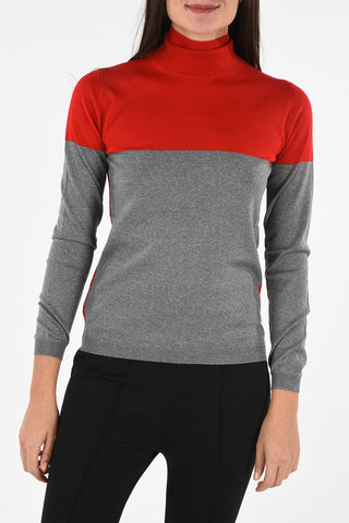 Maglia a Collo Alto in Lana Vergine