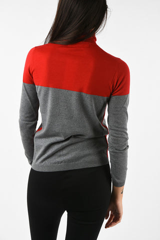 Maglia a Collo Alto in Lana Vergine