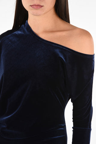 Velvet Asimmetric OLIMPIA Dress