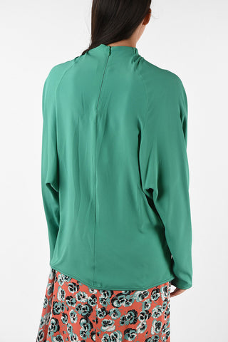 Silk Blouse with Bow