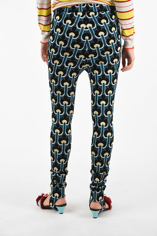 Floral-Print Stirrup Pants