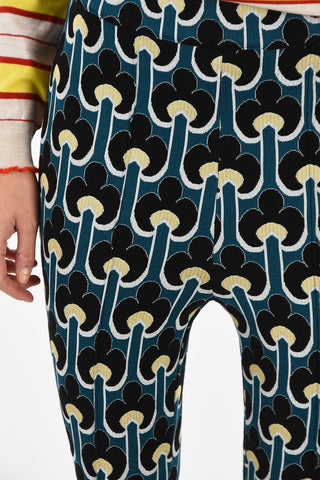 Floral-Print Stirrup Pants
